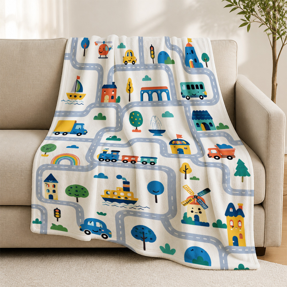 Baby Nursery Decor Girl - Детский плед с мультяшным рисунком на