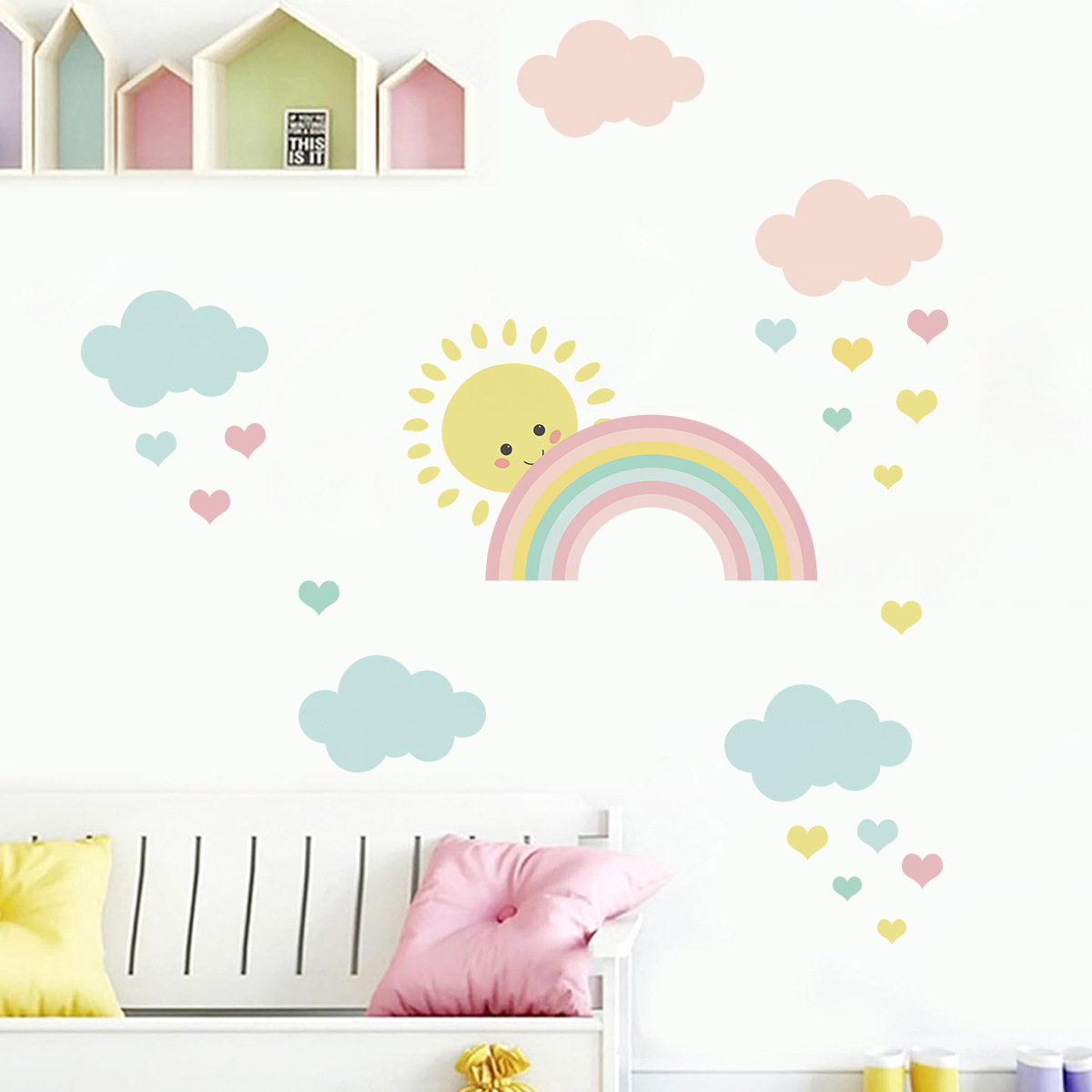 Наклейки на стену с мультяшным – обзор и цена Baby Nursery Decor Girl