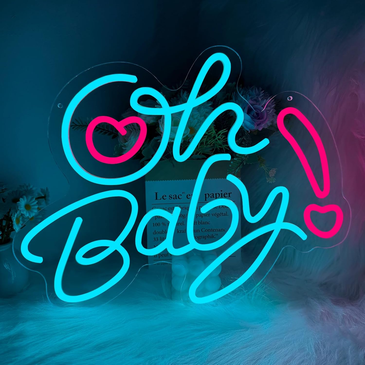 Неоновая LED-вывеска «Oh Baby  – обзор и цена Baby Nursery Wall Lights