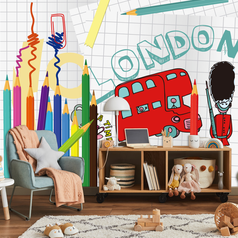Пользовательские мультяшные ле – обзор и цена Baby Nursery Peel And Stick Wallpaper