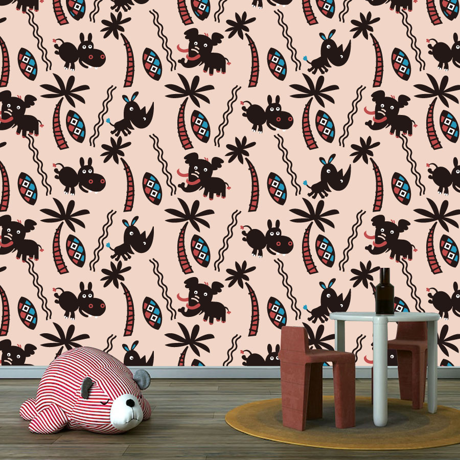 Мультяшные обои на заказ Peel  – обзор и цена Baby Nursery Peel And Stick Wallpaper