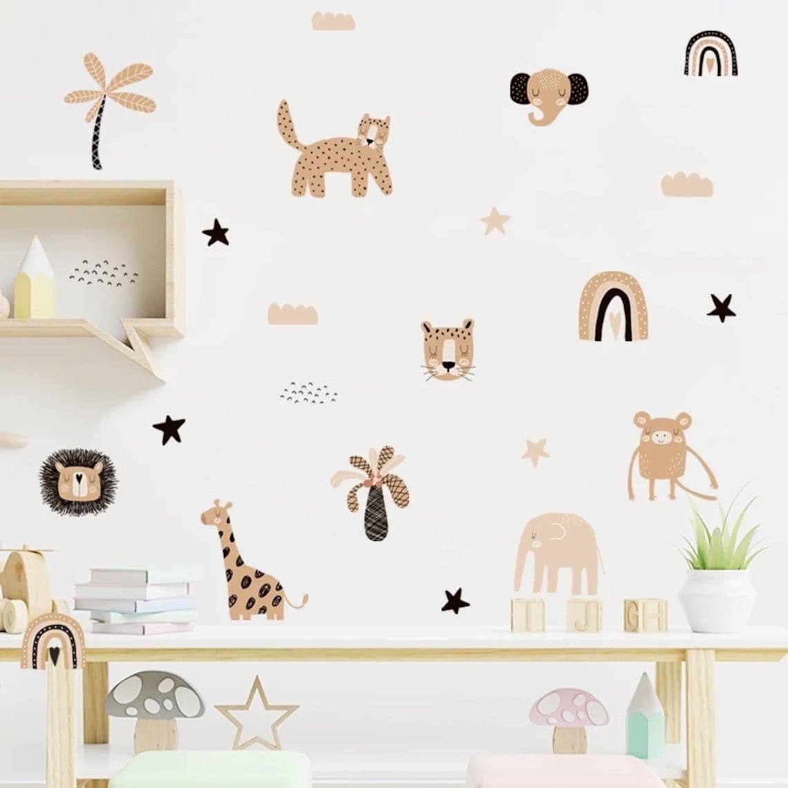 Наклейки на стену в стиле бохо – обзор и цена Baby Nursery Decor Girl